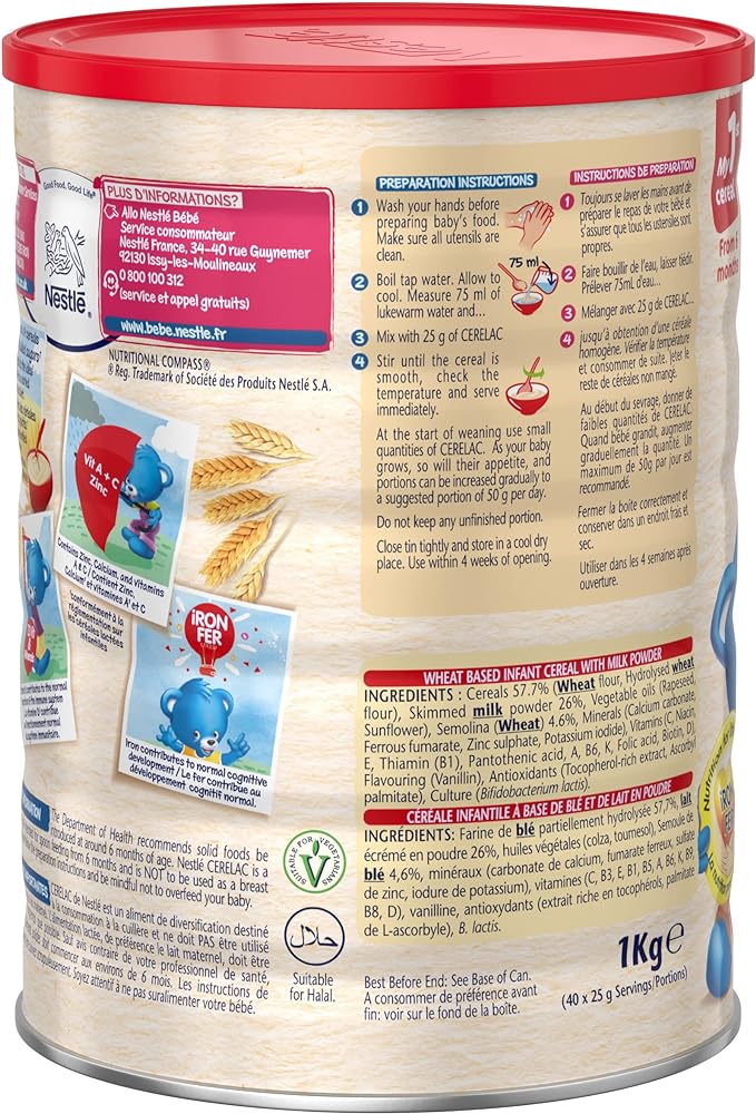 Nestle Cerelac, Wheat with Milk