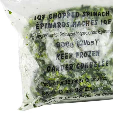 IQF Chopped Spinach