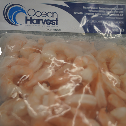 Ocean Harvest Frozen Cooked White Shrimp