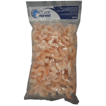 Ocean harvest frozen cooked white shrimp