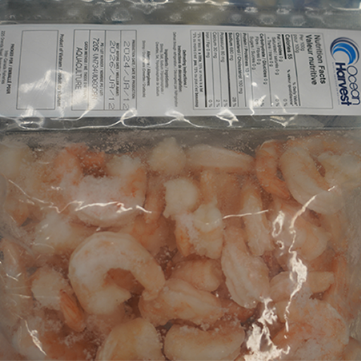 Ocean harvest frozen cooked white shrimp